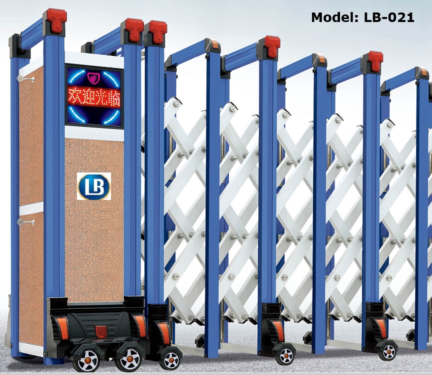 Cổng Xếp Tự Động Chạy Điện LB-021